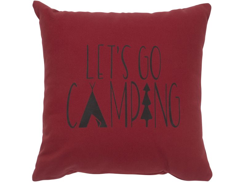 Image Pillow - Go Camping - Cotton Brick 1