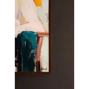 Framed Sitting Cowboy Painting 2