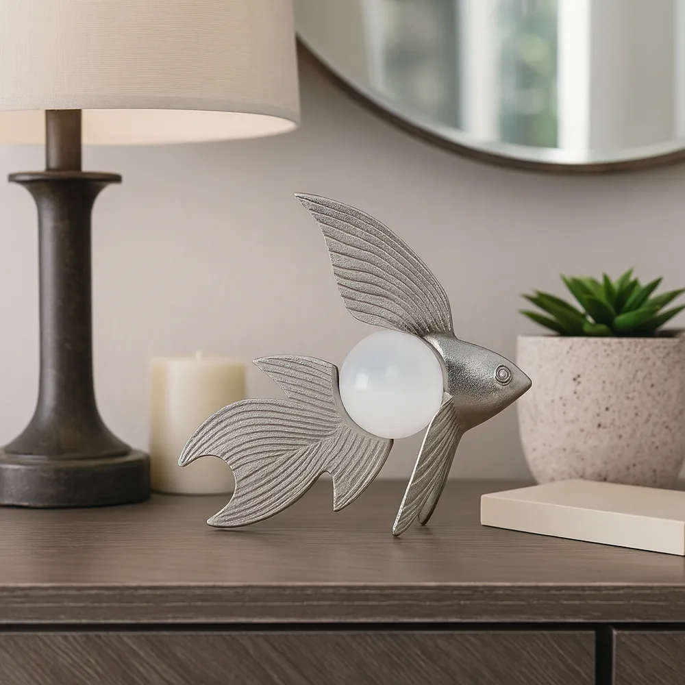 SHAYOAK SILVER DECOR 9 (IN)