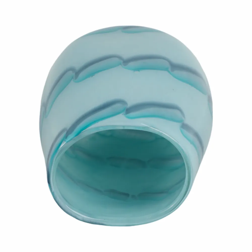 HELENARIDGE BLUE GLASS VASE 9 (IN)