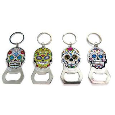 BIG BITE SUGAR SKULL BOTTLE OPENER KEYCHAIN