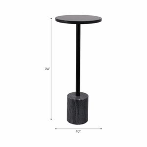 ASPENLAND BLACK TABLE 24 (IN) 9