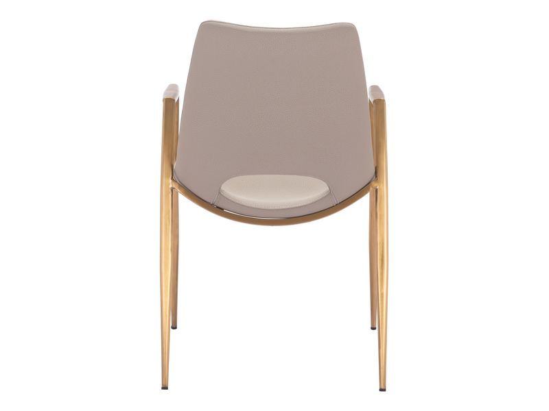 Desi Dining Chair Beige & Gold 5