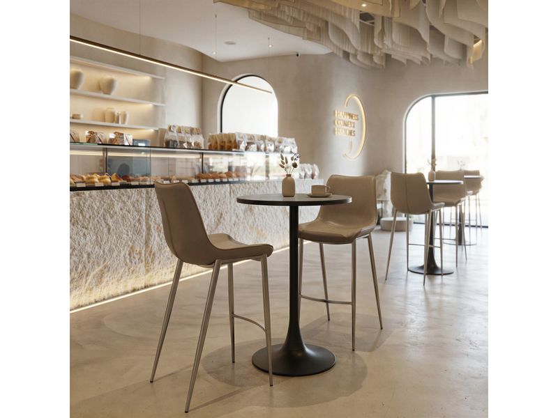 Bite Bar Table Gray & Black 9