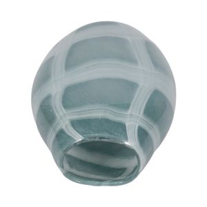 PEARLCREST BLUE GLASS VASE 13 (IN) 7