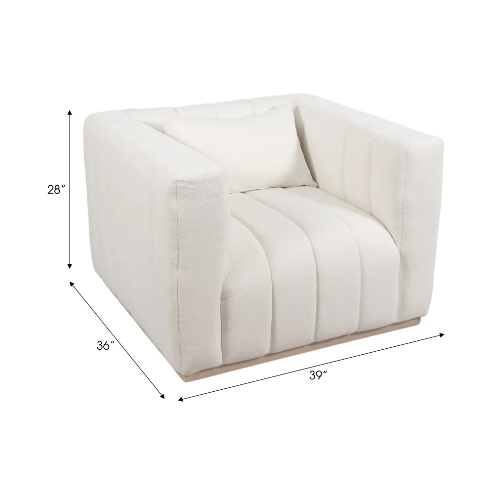EDMONDHAM IVORY CHAIR 28 (IN)