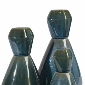 GIFFORDCLIFF SET OF 3 BLUE VASES 13 (IN) 6