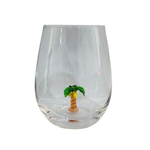 PALM TREE WINE GLASS 1