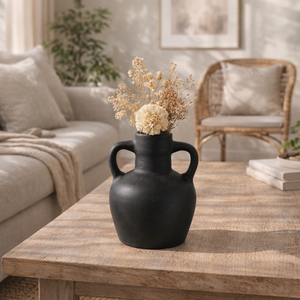 FARLEYBEACH BLACK VASE 6 (IN) 2
