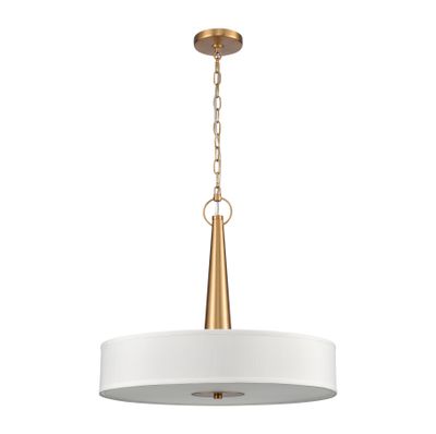 Leo 22″ Wide 4-Light Pendant - Brushed Gold