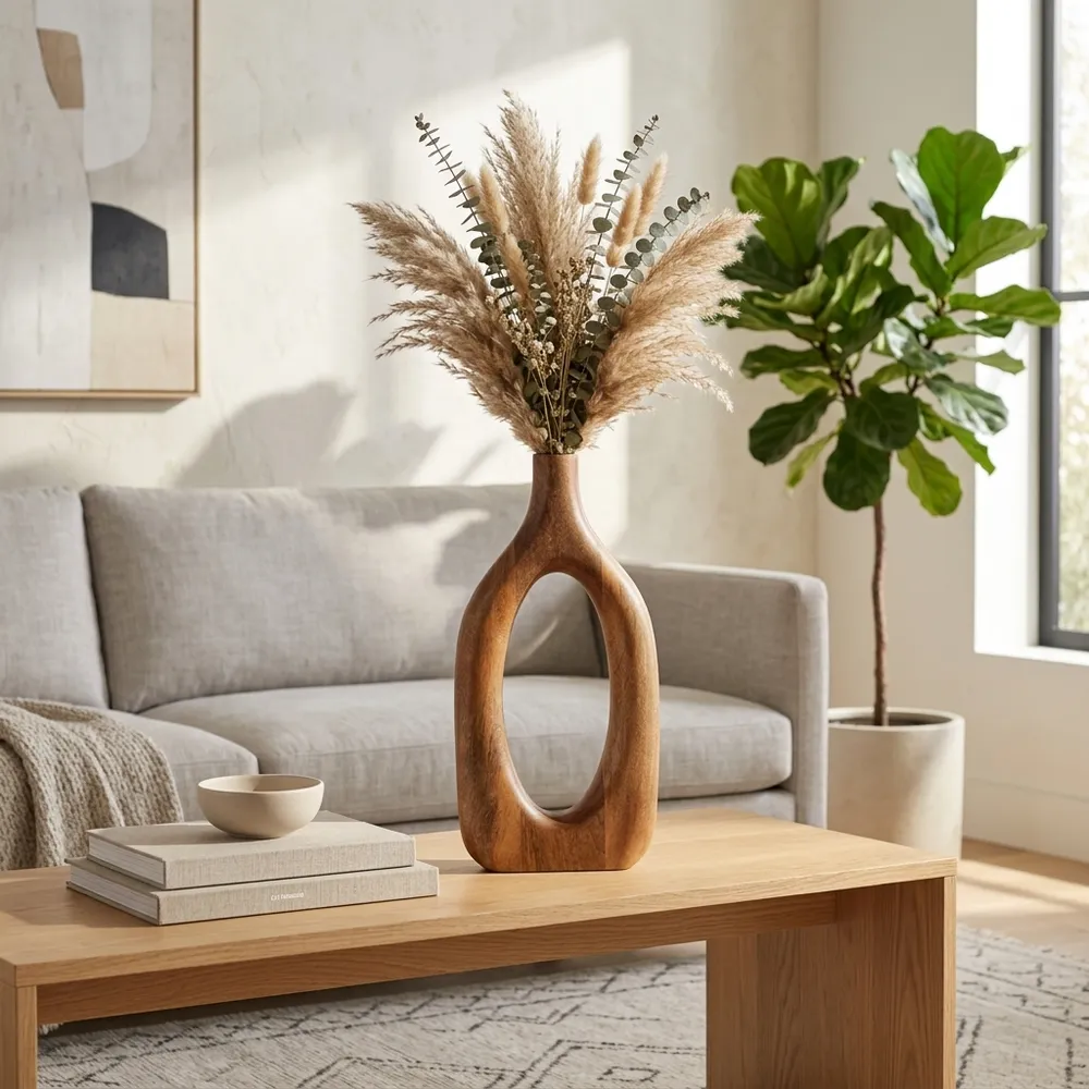 DALEBEACH BROWN VASE 18 (IN)