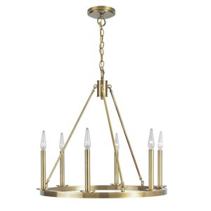 Martin 24'' Wide 6-Light Chandelier - Bronze 1