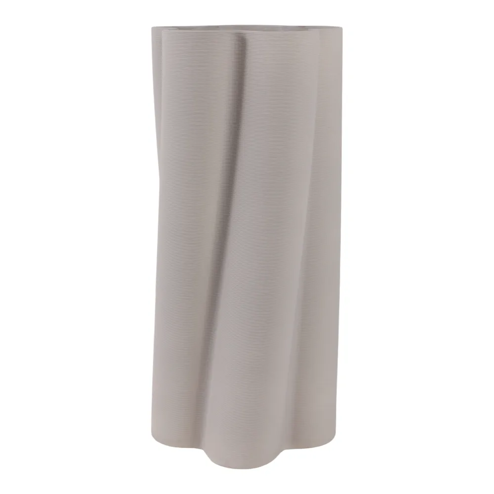 HOPEBEACH GRAY VASE 18 (IN)