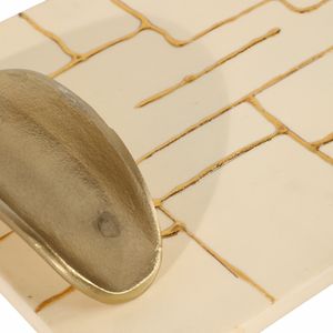 GAINESFIELD SET OF 2 GOLD TRAY 3 (IN) 5