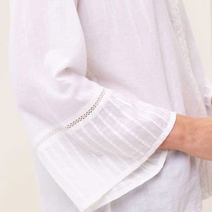 Easy Lightweight White Cotton Blouse 6