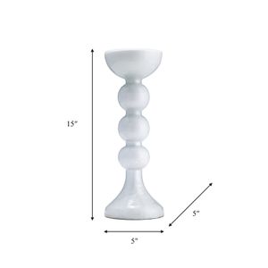 BECKETTOAK CLEAR CANDLE HOLDER 15 (IN) 9