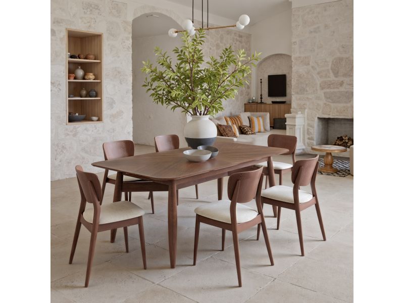 Silea Rectangular Dining Table Espresso 2
