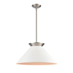Cavendish 20″ Wide 1-Light Pendant - Brushed Nickel 1