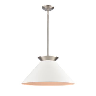Cavendish 20″ Wide 1-Light Pendant - Brushed Nickel