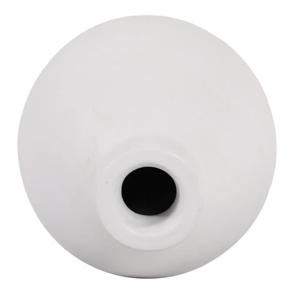 DUTTONSIDE WHITE VASE 10 (IN)
