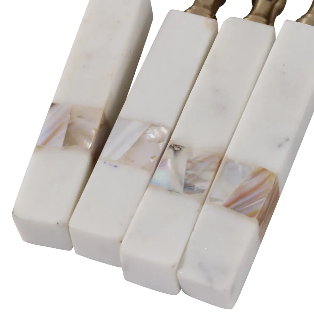 RYECROSS SET OF 4 WHITE BAR ACCESSORIES 2 (IN)