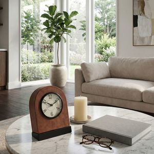 FABIANROSE BROWN CLOCK 9 (IN) 12
