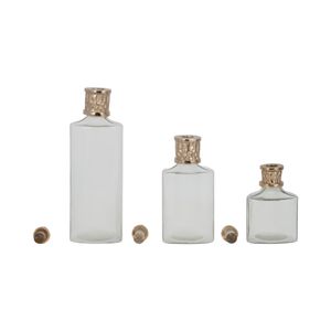 HOUSTONCROSS SET OF 3 GOLD GLASS VASES 17 (IN) 5