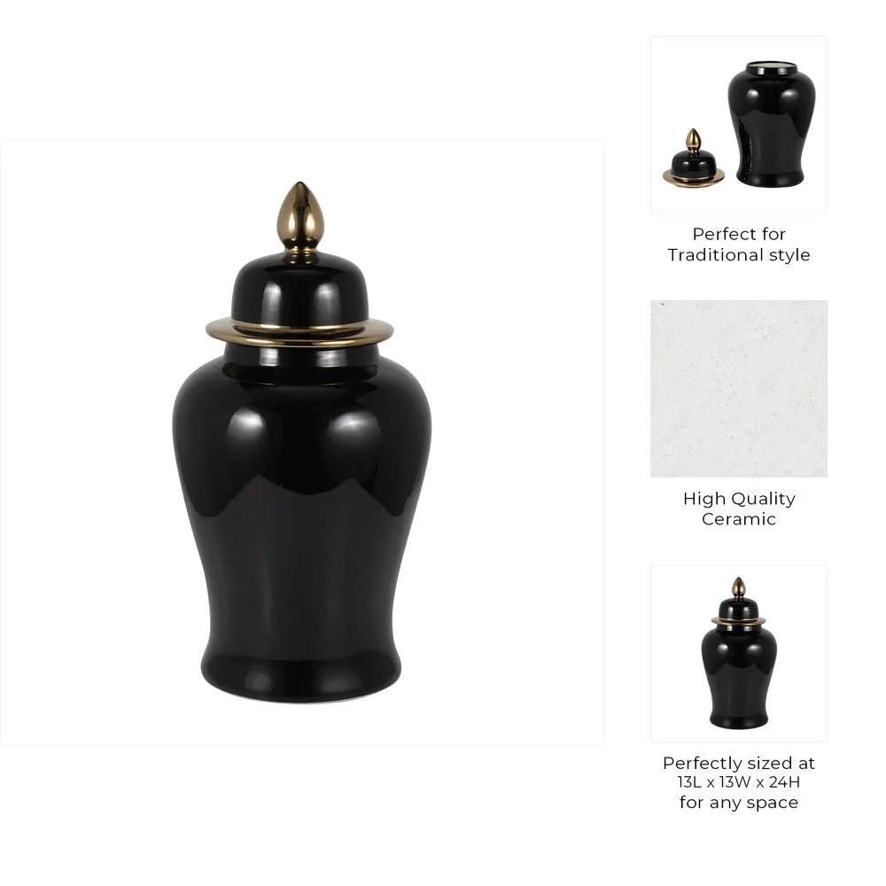 ARLENBEACH BLACK CHINOISERIE 24 (IN)