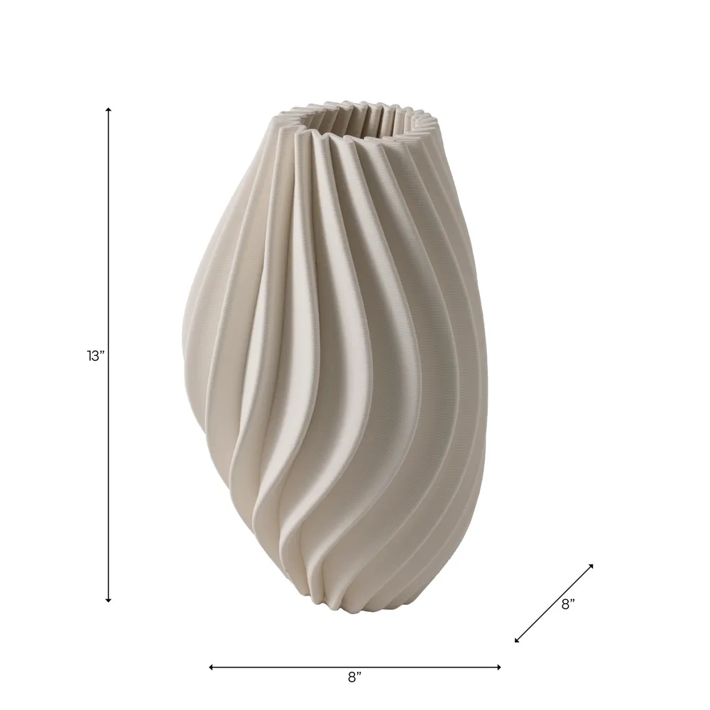 KEATONRUN IVORY VASE 14 (IN)