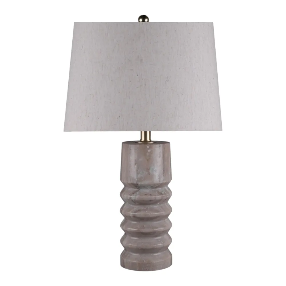 LANESTONE WHITE LAMP 24 (IN)