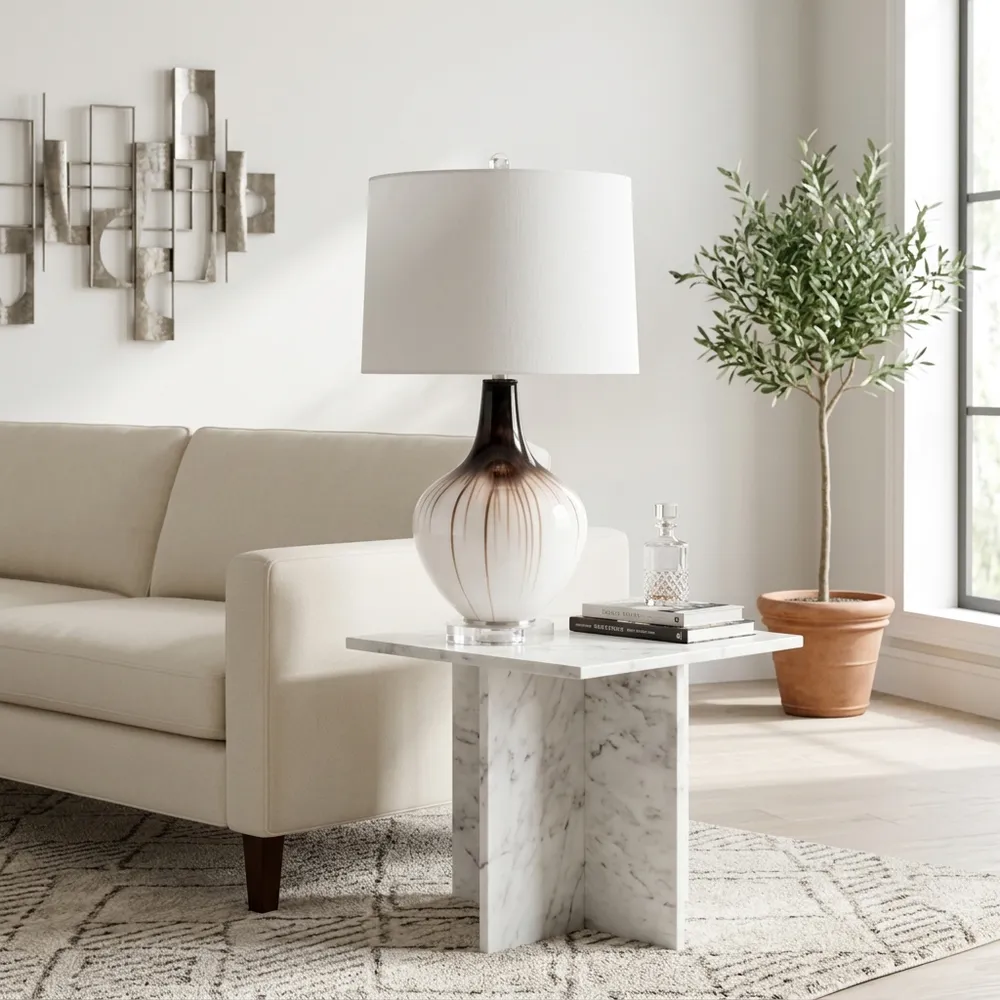 DEXTERPORT WHITE LAMP 27 (IN)