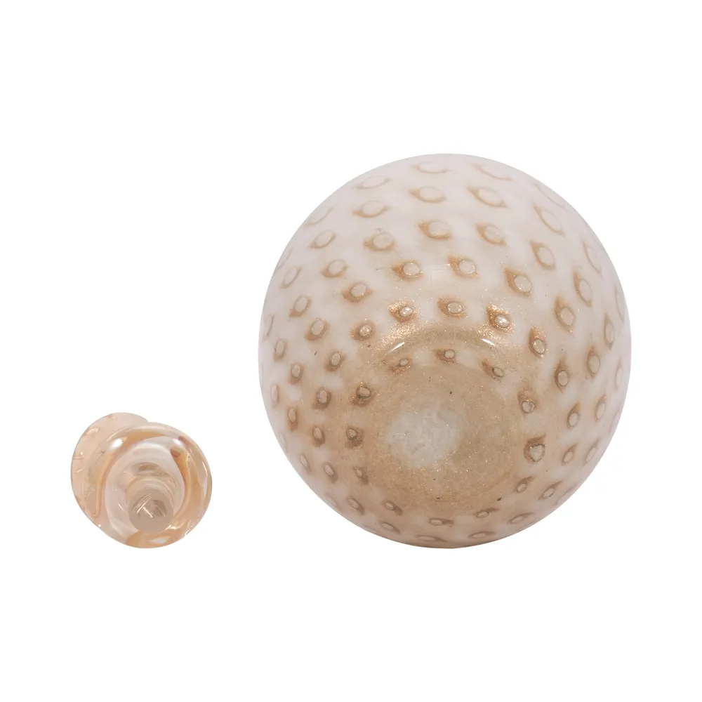 DENTONSHAW IVORY GLASS VASE 18 (IN)