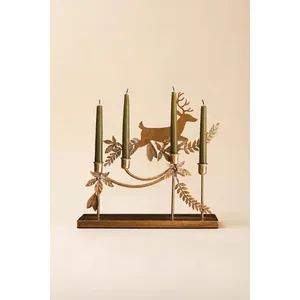 Metal Reindeer Taper Candelabra 4