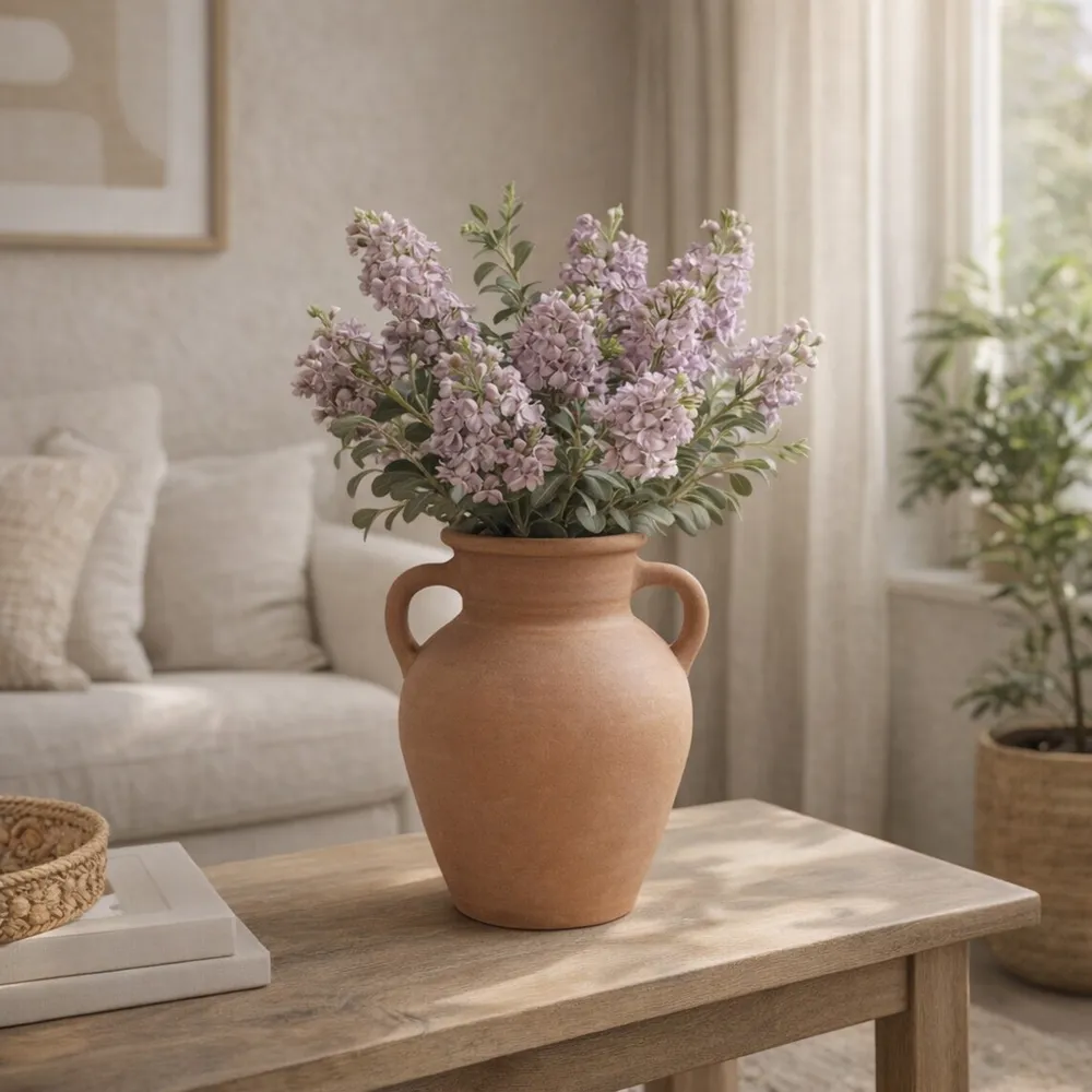 CARLINROSE BROWN VASE 10 (IN)