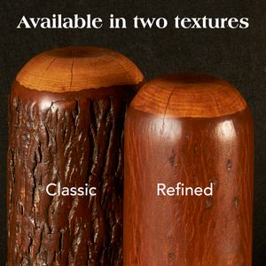 Hickory Log Enclosed End Table - Cinnamon 8