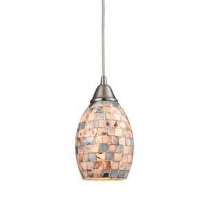 Capri 5'' Wide 1-Light Mini Pendant - Satin Nickel 1
