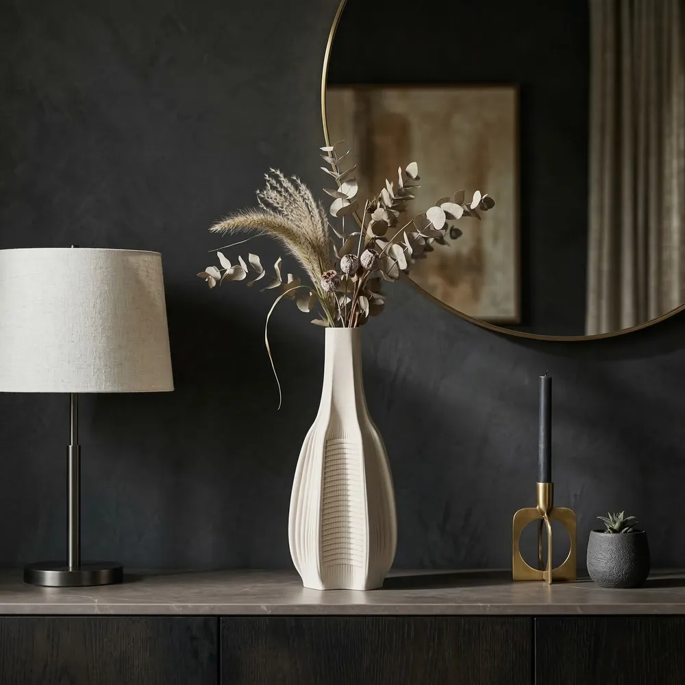 ENNISLAKE IVORY VASE 18 (IN)