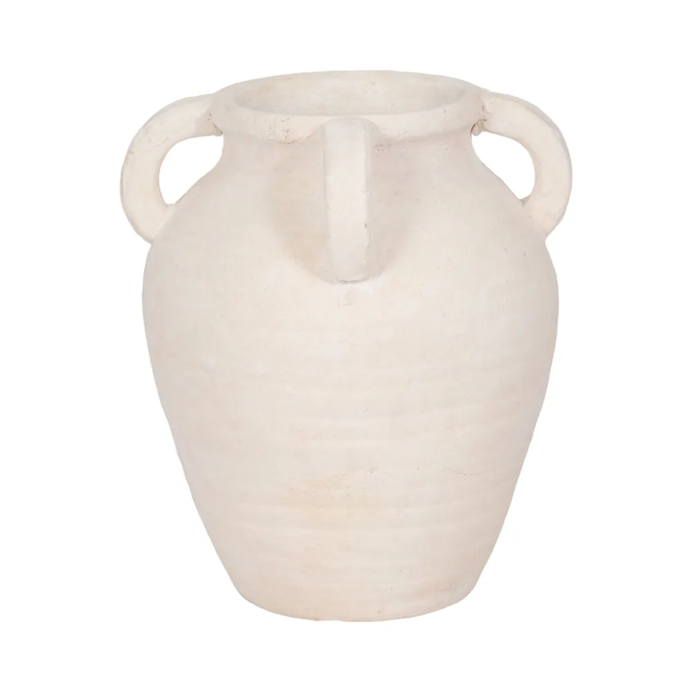 SKYELAKE WHITE VASE 10 (IN)