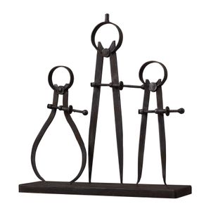 Compass and Caliper - Antique Black 5