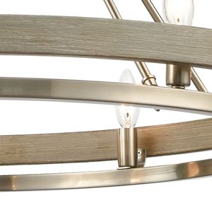 Ramsey 34'' Wide 10-Light Chandelier - Satin Nickel 3