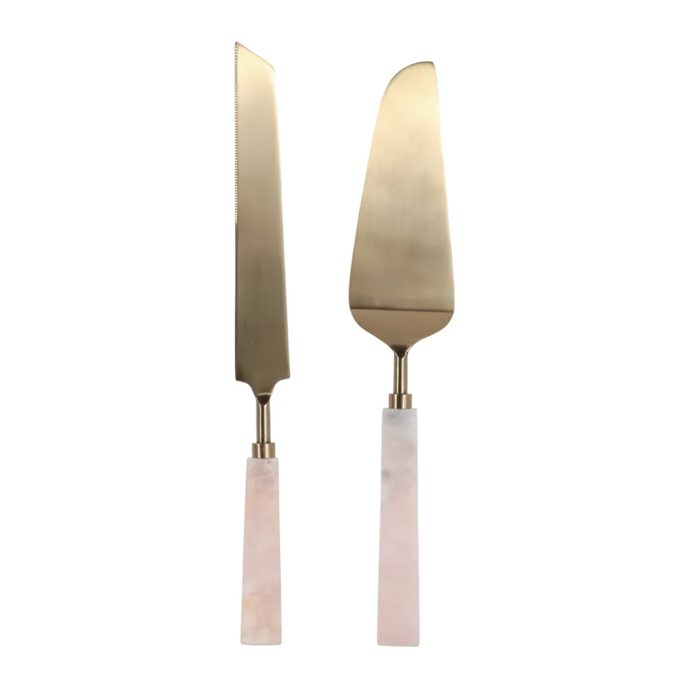 ISLEVIEW SET OF 2 GOLD SERVEWARE 1 (IN)
