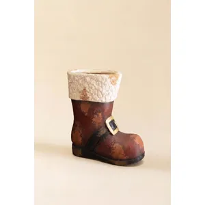 Faux Concrete Santa Boot 3
