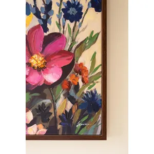Framed Wild Flowers Painting 6