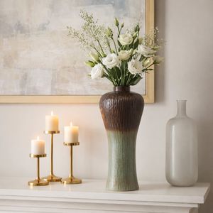 GAVINLAKE BROWN VASE 20 (IN) 12