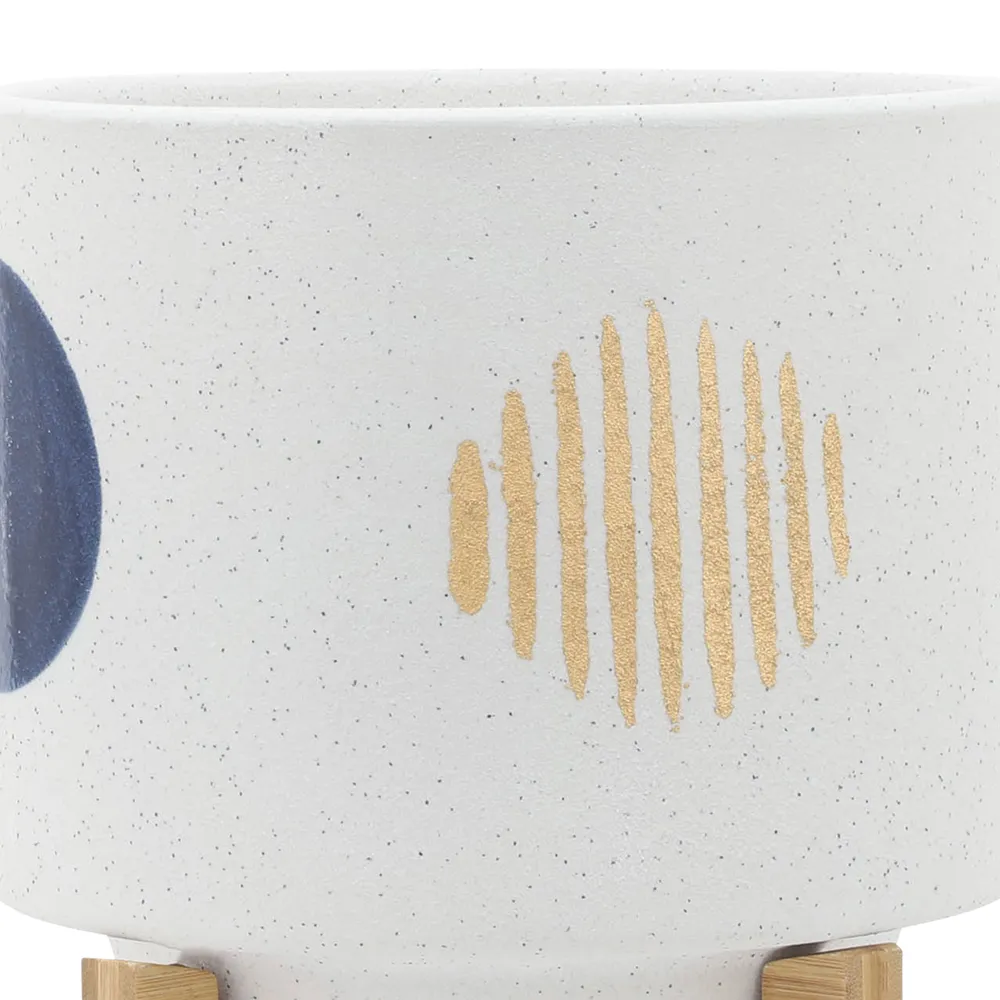 BLAINEWICK SET OF 2 WHITE PLANTER 11 (IN)