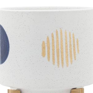 BLAINEWICK SET OF 2 WHITE PLANTER 11 (IN) 8
