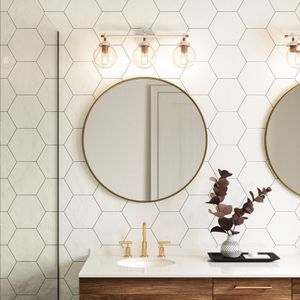 Boudreaux 24'' Wide 3-Light Vanity Light - Matte White 7