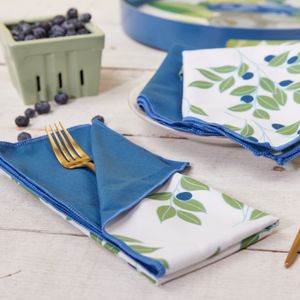 Blueberries Eco Dinner Napkins (Set of 6) 2
