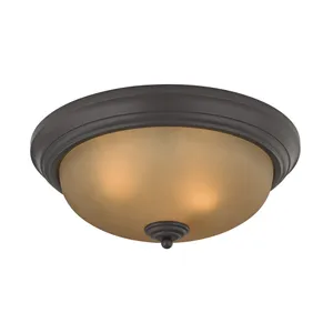 Huntington 15'' Wide 3-Light Flush Mount - Oil Rubbed Bronze 1