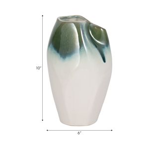 ALDERVALE WHITE VASE 10 (IN) 10